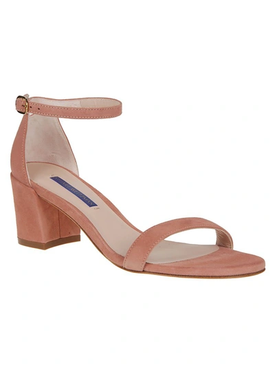 Shop Stuart Weitzman Simple Strap Sandals In Pink