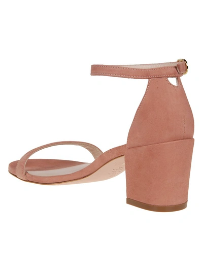 Shop Stuart Weitzman Simple Strap Sandals In Pink