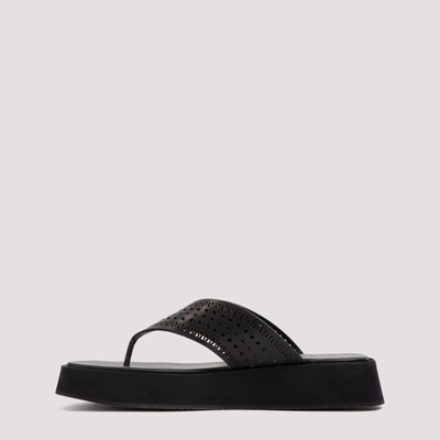 Shop Alaïa Vienne Motif Embellished Sandals In Black