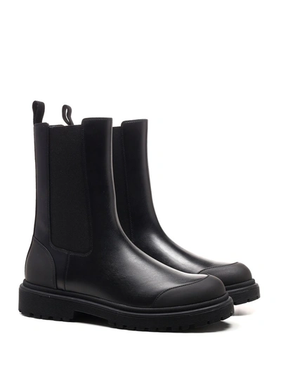 Shop Moncler Patty Chelsea Ankle Boots In Black