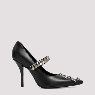 Shop Givenchy Chain Studded Ring Pumps In Black