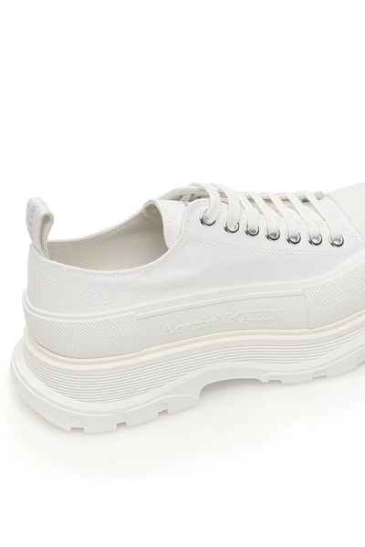 Shop Alexander Mcqueen Tread Slick Sneakers In White