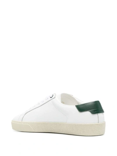 Shop Saint Laurent Court Classic Sl/06 Embroidered Sneakers In White