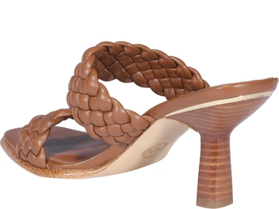 Shop Michael Michael Kors Amelia Braided Mule Sandals In Brown