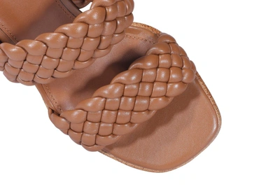 Shop Michael Michael Kors Amelia Braided Mule Sandals In Brown