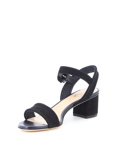 Shop Tod's Strapped Sandals In Black