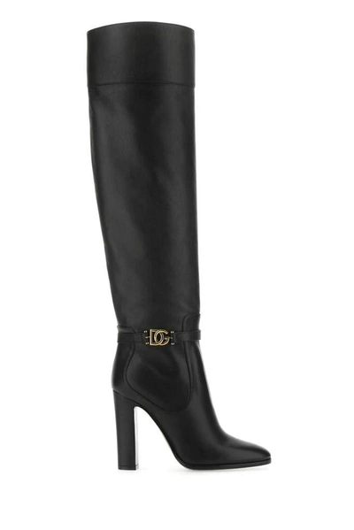 Shop Dolce & Gabbana Dg Millenials Pointed Toe Boots In Black