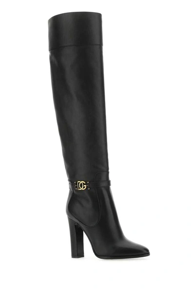Shop Dolce & Gabbana Dg Millenials Pointed Toe Boots In Black