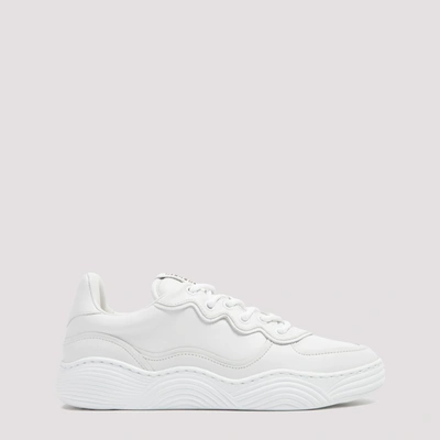 Shop Alaïa Vienne Motif Sneakers In White