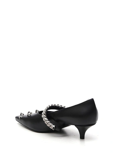 Shop Givenchy Ring Studded Chain Strap Pumps In Black