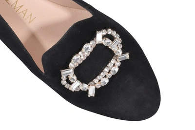 Shop Stuart Weitzman Hawne Crystal Embellised Loafers In Black