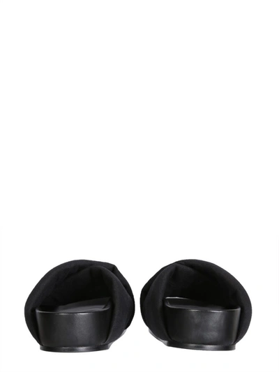 Shop Jil Sander S Crossover Slides In Black