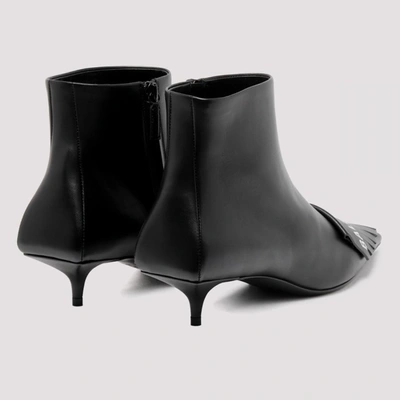 Shop Balenciaga Pointed Toe Ankle Boots In Black