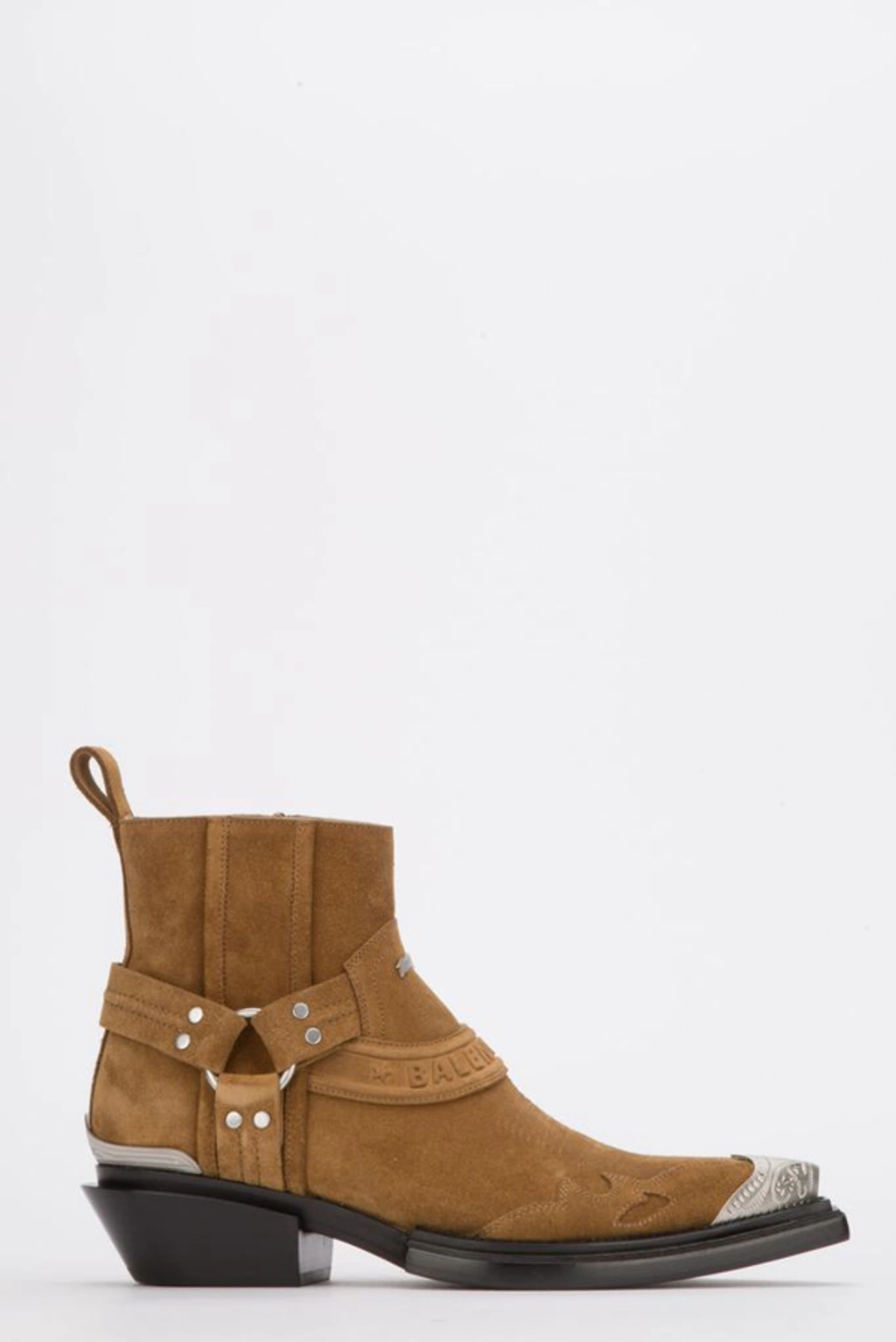 Balenciaga Santiag Harness reliable Suede Ankle