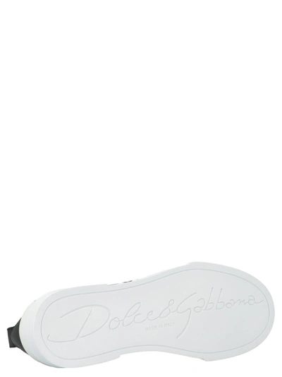 Shop Dolce & Gabbana Logo Printed Sneakers In Black