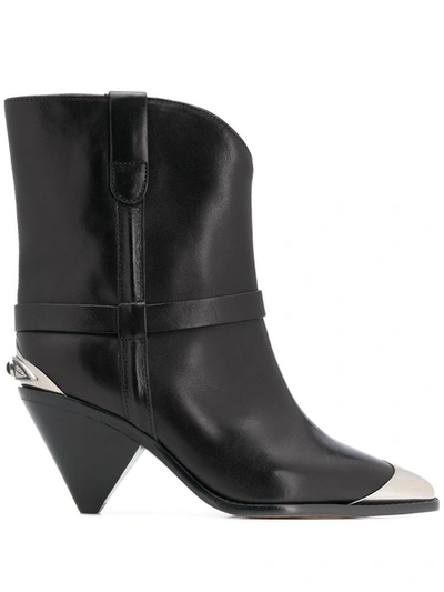 Shop Isabel Marant Pointed Toe Boots In Black