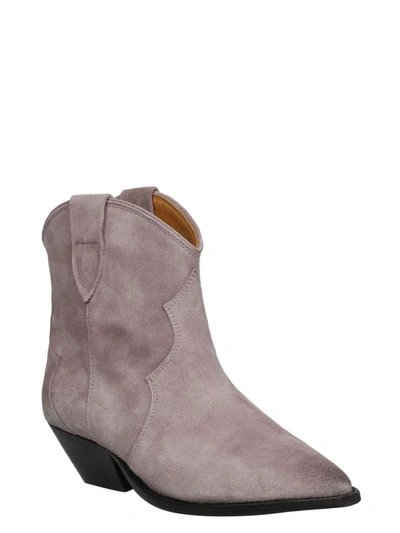 Shop Isabel Marant Pointed Toe Ankle Boots In Pink