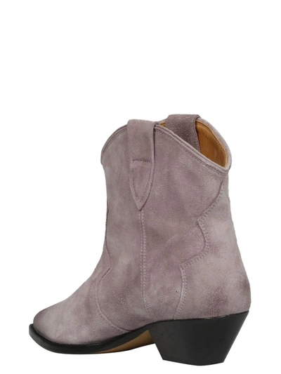 Shop Isabel Marant Pointed Toe Ankle Boots In Pink
