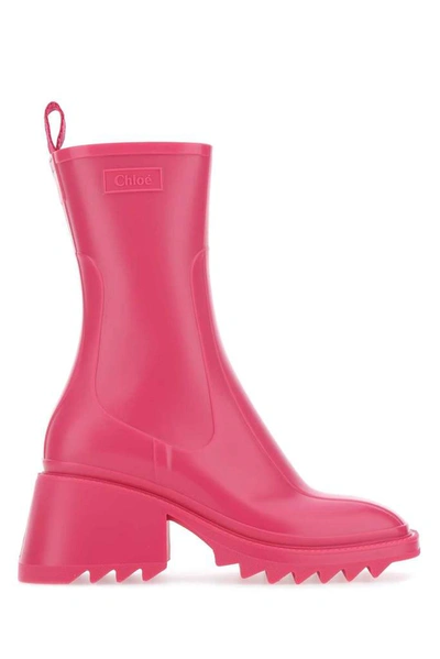 Shop Chloé Betty Rain Boots In Pink
