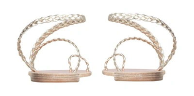 Shop Ancient Greek Sandals Apli Eleftheria Sandals In Silver