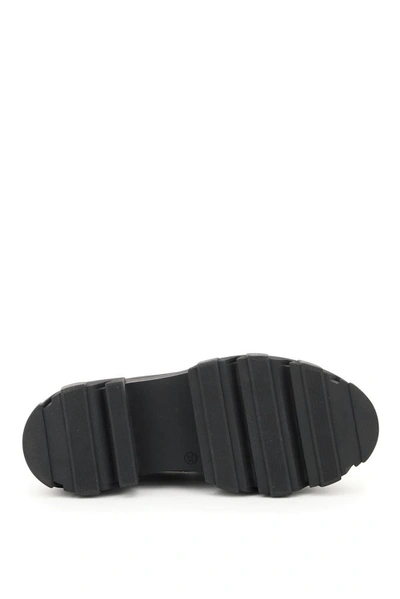 Shop Ganni Chunky Round Toe Loafers In Black