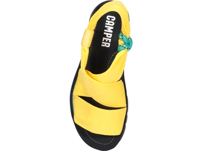 Shop Camper Oruga Up Platform Sandals In Yellow