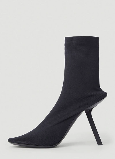 Shop Balenciaga Stretch Heeled Boots In Black