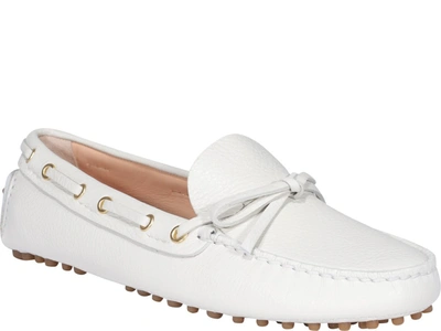 Shop Car Shoe The Original Bow Detailed Loafers In White