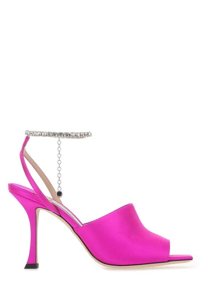 Shop Jimmy Choo Sae 90 Sandals In Pink