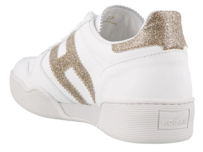 Shop Hogan H357 Sneakers In White