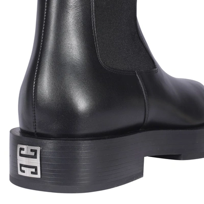 Shop Givenchy 4g Chelsea Boots In Black