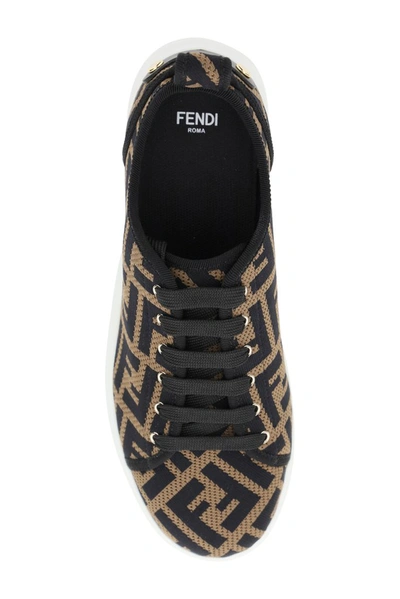 Shop Fendi Rise Ff Motif Low In Multi