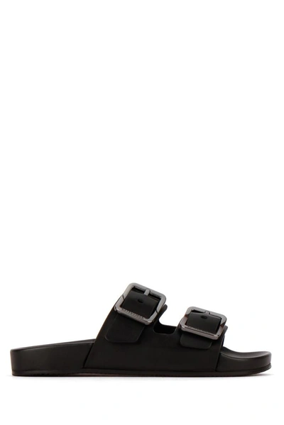 Shop Balenciaga Mallorca Strap Sandals In Black