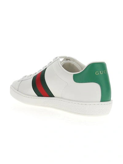 Shop Gucci X Disney Donald Duck Ace Sneakers In White
