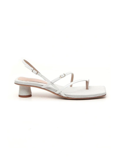 Shop Jacquemus Les Sandals Basgia Strap Sandals In White