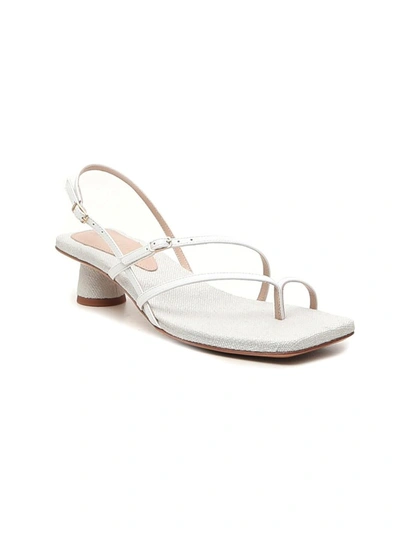 Shop Jacquemus Les Sandals Basgia Strap Sandals In White