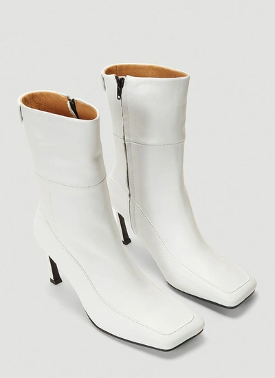 Shop Reike Nen Squared Toe Boots In White