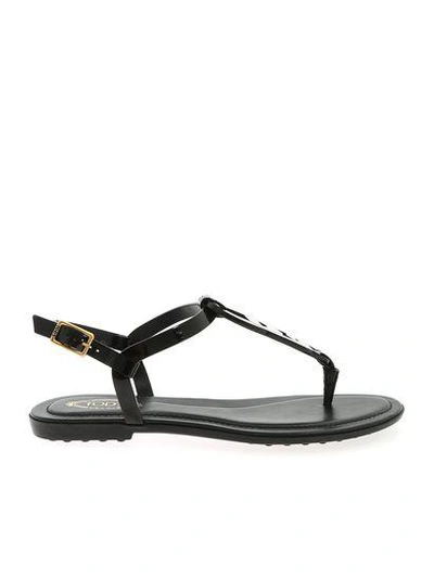 Shop Tod's Chain Link T In Black