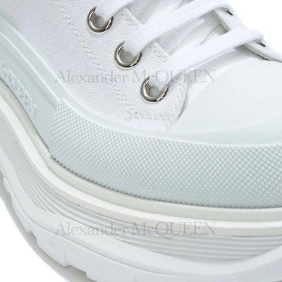 Shop Alexander Mcqueen Tread Slick Boots In White