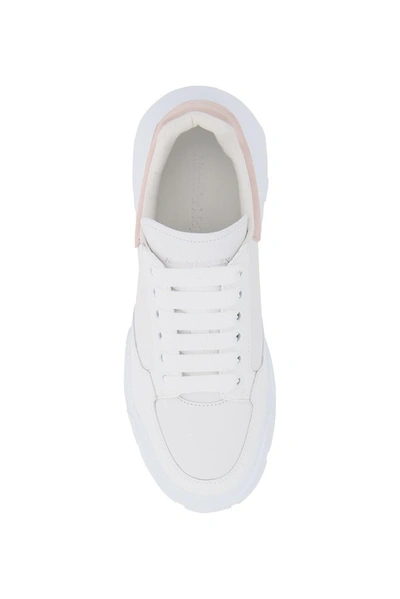 Shop Alexander Mcqueen Oversized Court Sneakers In White