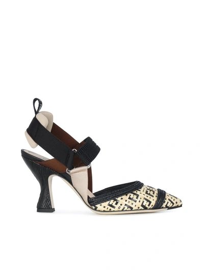 Shop Fendi Colibrì Slingback Pumps In Multi