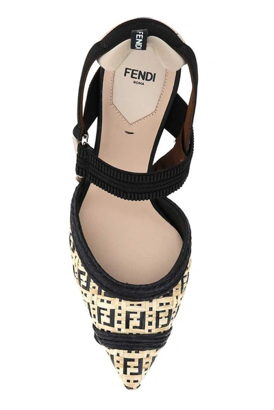 Shop Fendi Colibrì Slingback Pumps In Multi