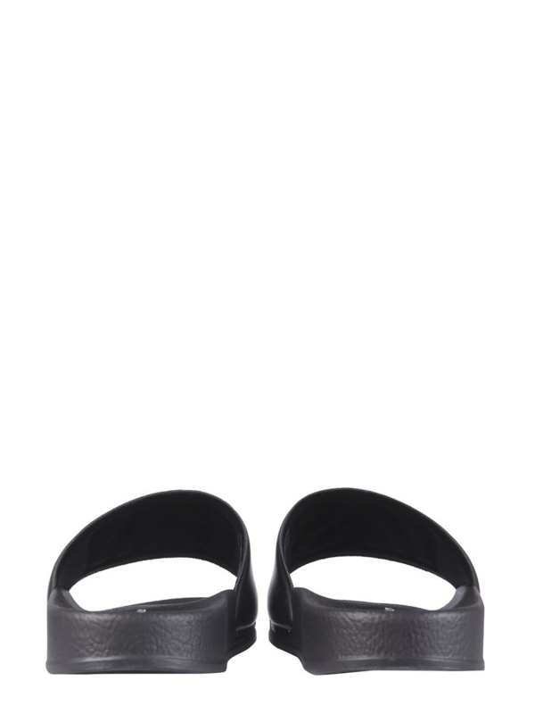 MSGM logo-embossed slides - Black