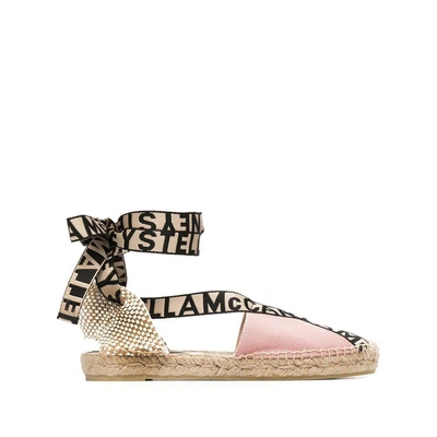 Shop Stella Mccartney Gaia Espadrillas In Pink