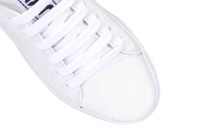 Shop Miu Miu Crystal Embellished Heel Sneakers In White