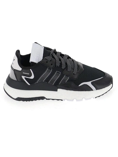 Shop Adidas Originals Nite Jogger Sneakers In Black