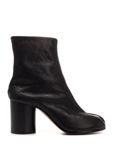 Shop Maison Margiela Tabi Ankle Boots In Black