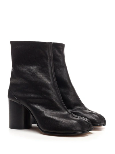 Shop Maison Margiela Tabi Ankle Boots In Black