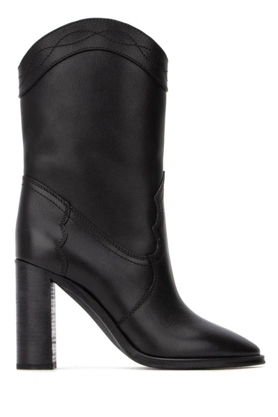 Shop Saint Laurent Kate Boots In Black