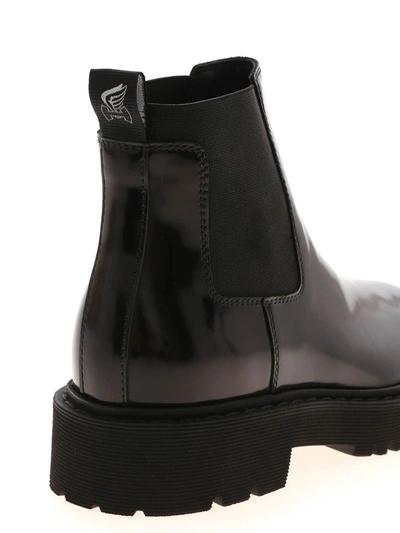 Shop Hogan Chelsea Ankle Boots In Black